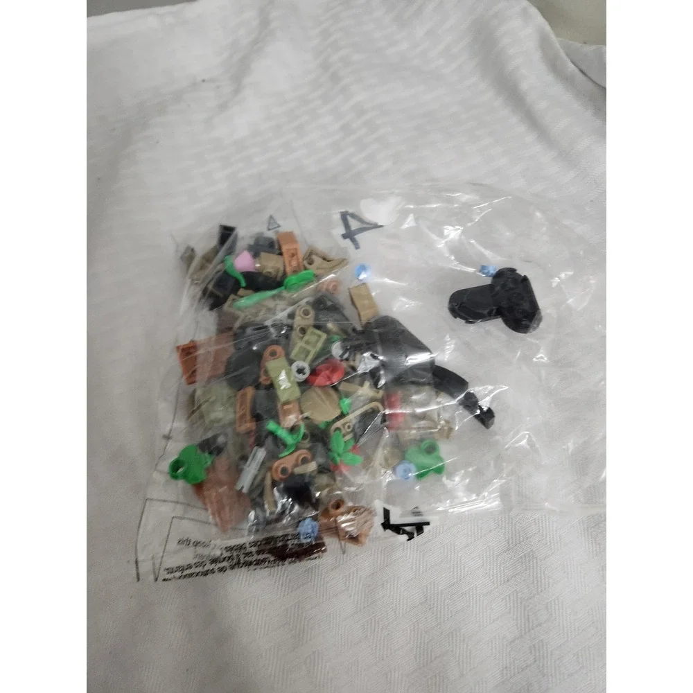 LEGO Replacement Parts Bag 4 Factory Sealed Bricks and Elements Mixed Colors